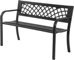 metal garden bench