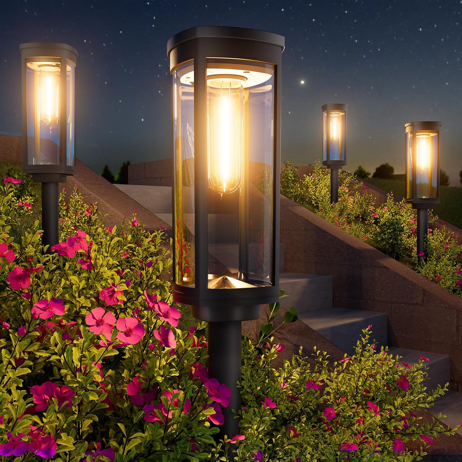Bright Solar Pathway Lights